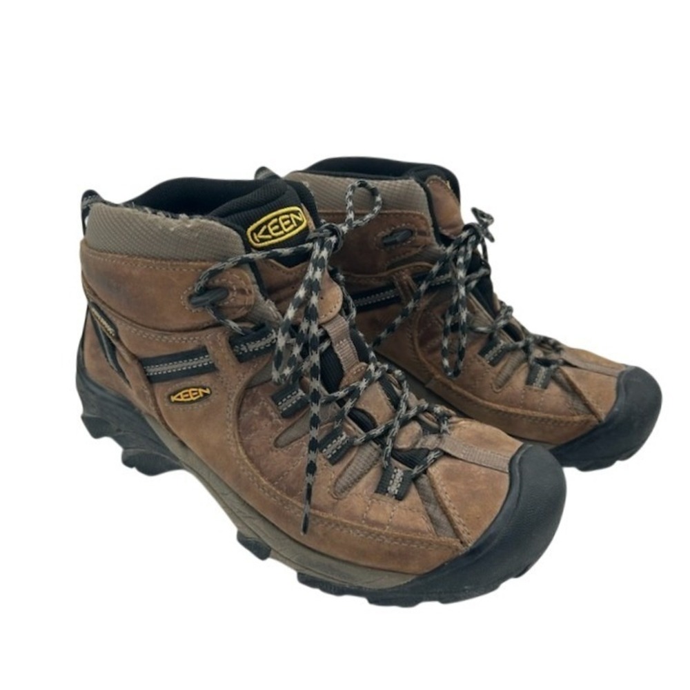 Keen Targhee II Mid Hiking Boots Men's Size 8 Brown Waterproof Leather 1008418